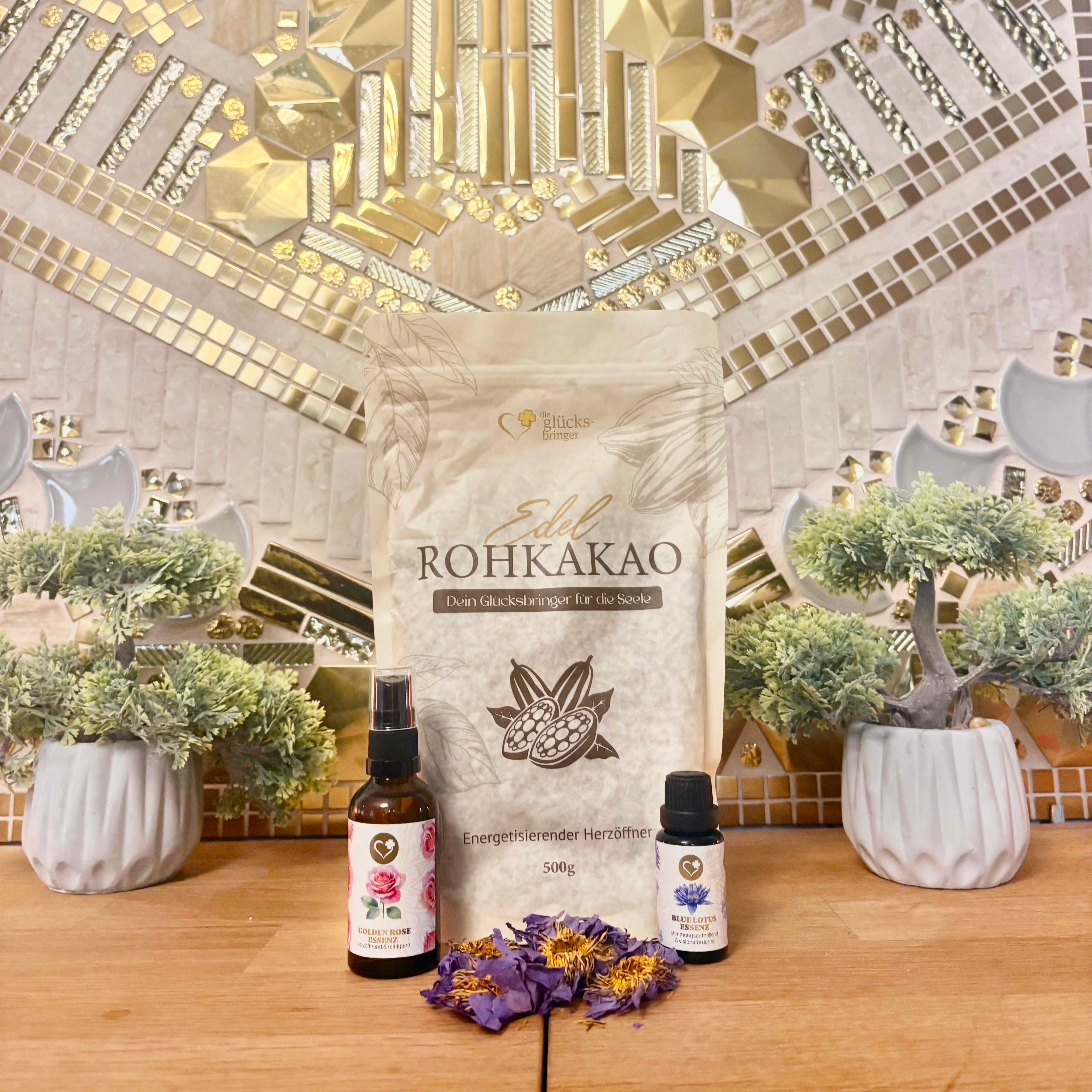Limitiertes Weihnachtspaket: Rosenwasser, Kakao & Blauer Lotus – 88 € statt 145 €